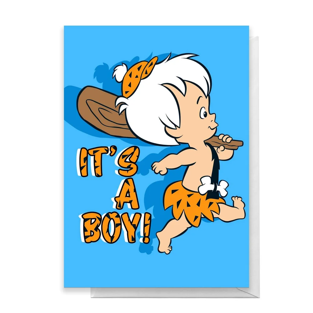 Flintstones New Baby Boy Greetings Card - Standard Card Bild 1