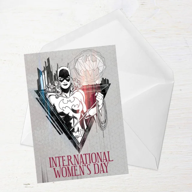 BatGirl International Women's Day Greetings Card