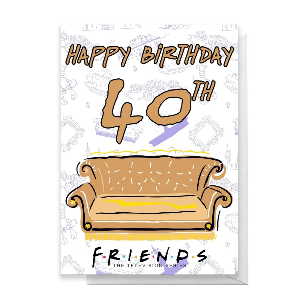 Friends Birthday 40th Greetings Card - Standard Card Bild 1
