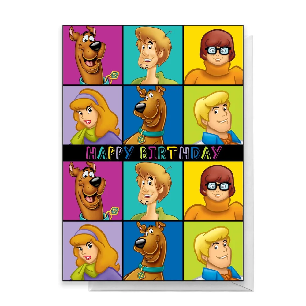 Scooby Doo Gang Happy Birthday Greetings Card - Standard Card Bild 1