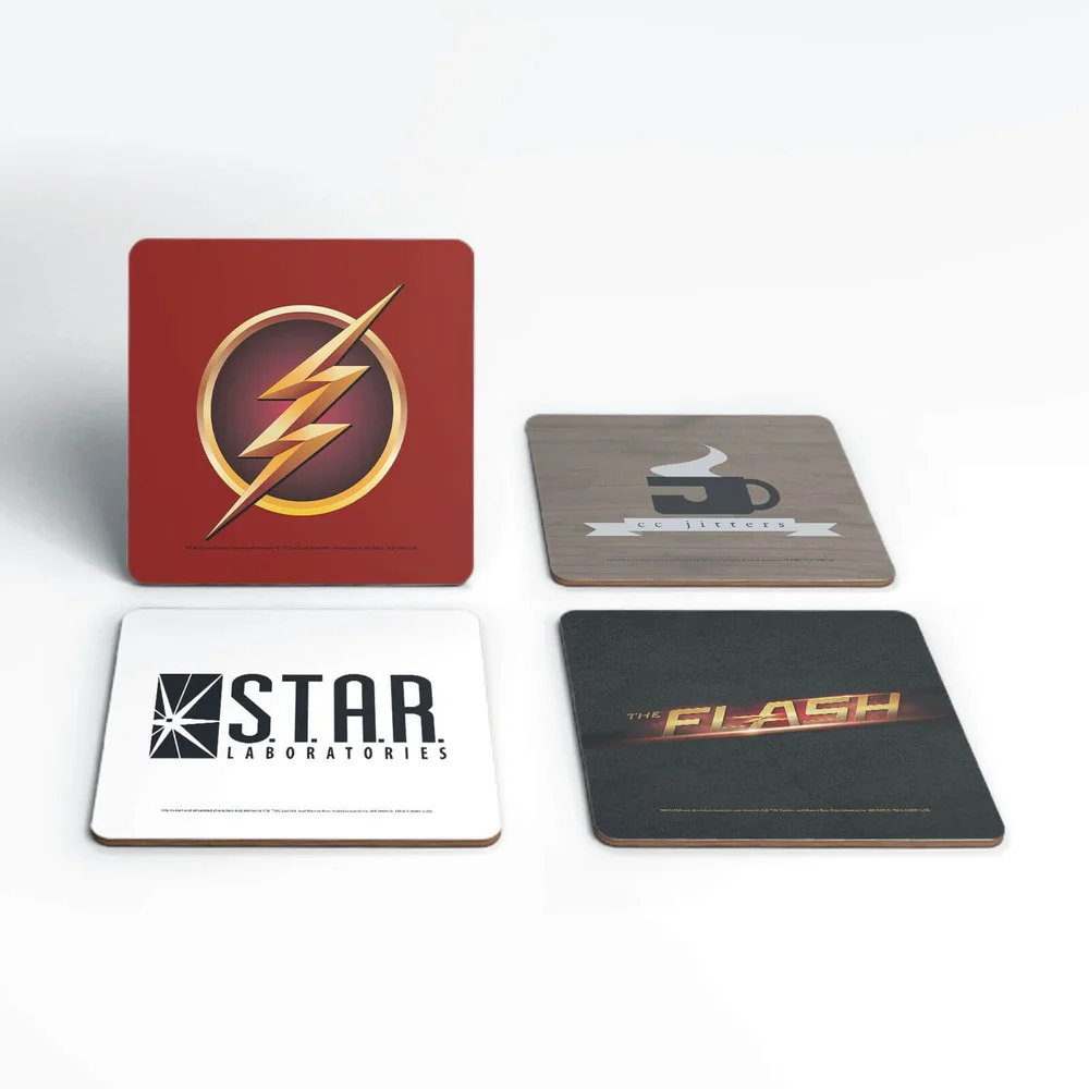 DC Flash TV Coaster Set Bild 1