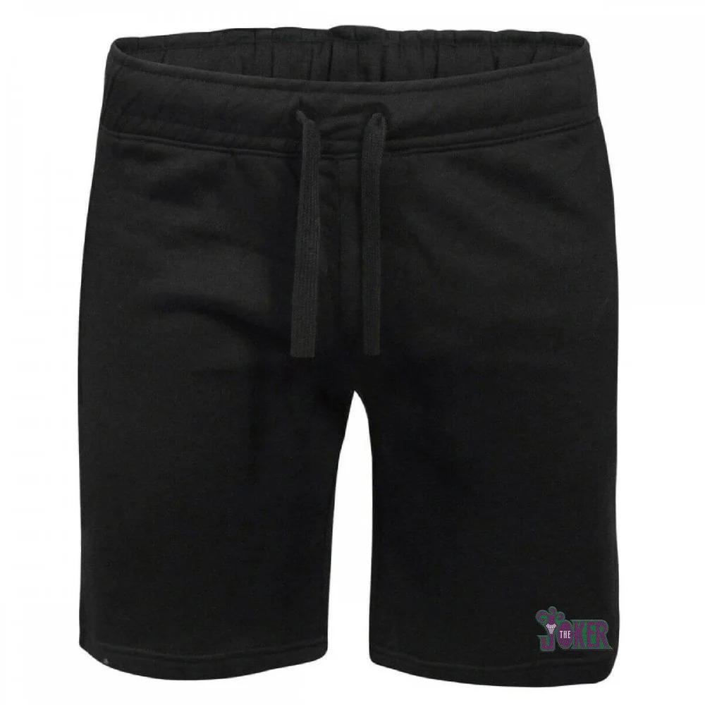 DC Joker Embroidered Unisex Jogger Shorts - Black - S Bild 1