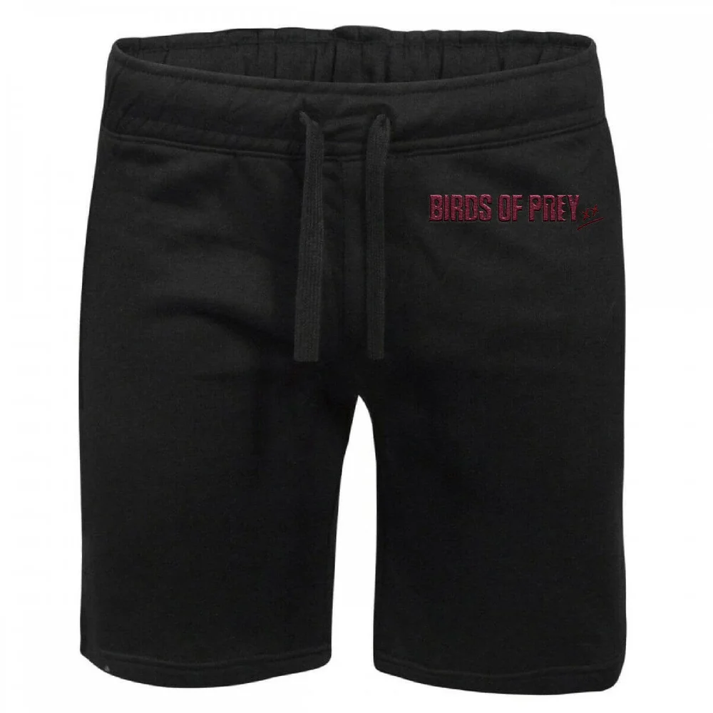 DC Birds of Prey Logo Embroidered Unisex Jogger Shorts - Black - S Bild 1