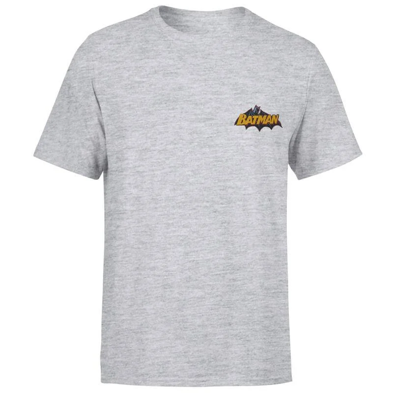 DC Batman Embroidered Unisex T-Shirt - Grey - S Bild 1