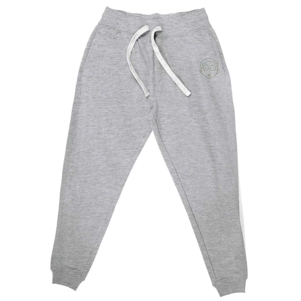 Rick and Morty Morty Embroidered Unisex Joggers - Grey - S Bild 1