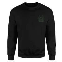 Rick and Morty Rick Embroidered Unisex Sweatshirt - Black - undefined undefined