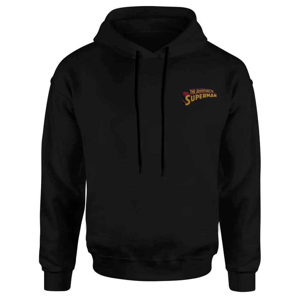DC Superman Embroidered Unisex Hoodie - Black - S Bild 1