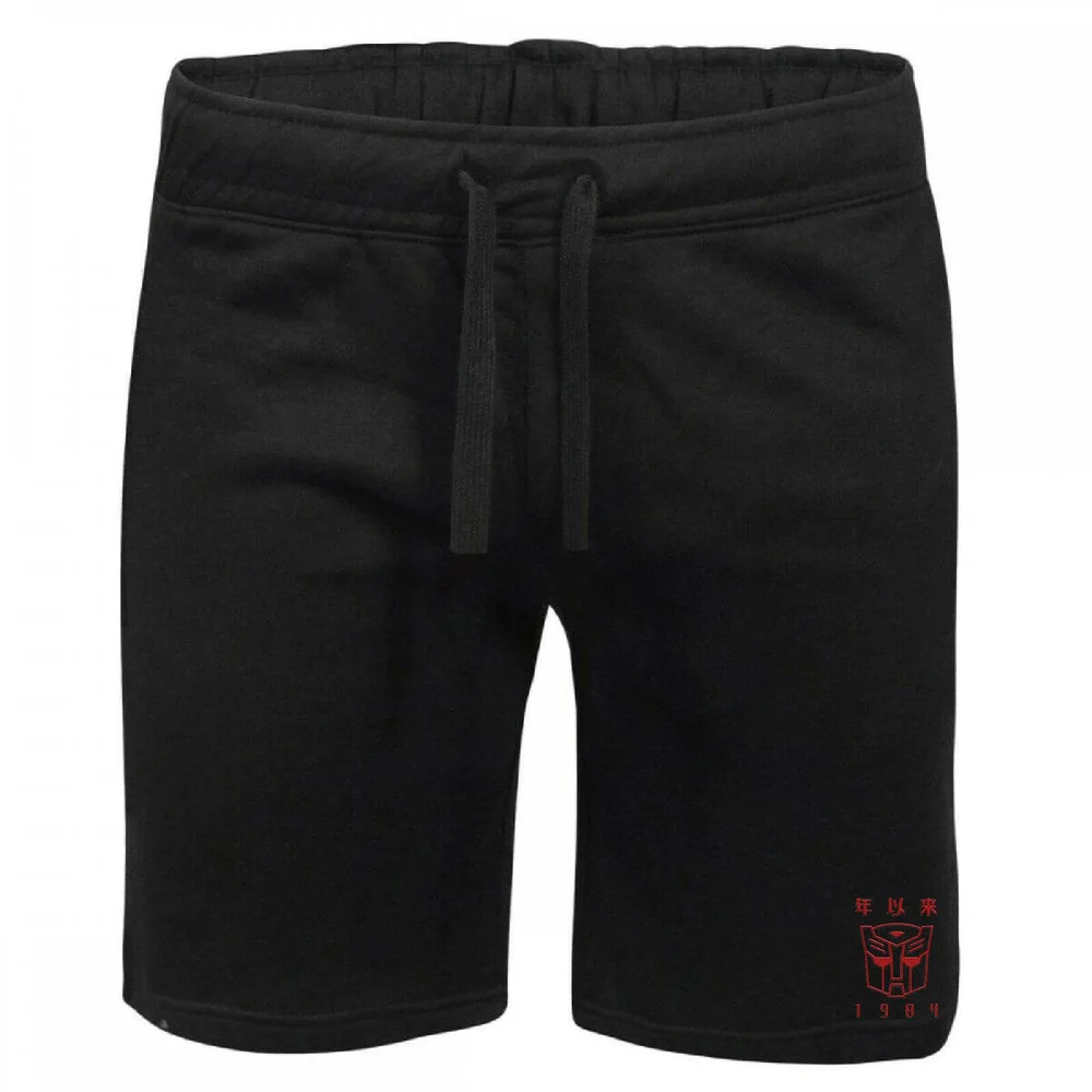 Transformers Autobots Embroidered Unisex Jogger Shorts - Black - S Bild 1