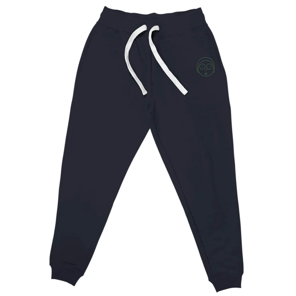 Rick and Morty Morty Embroidered Unisex Joggers - Navy - S Bild 1