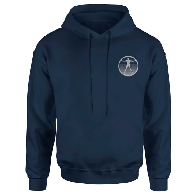 Westworld Logo Embroidered Unisex Hoodie - Navy