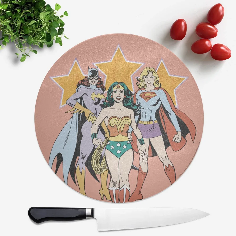 DC Superhero Women Round Chopping Board Bild 1