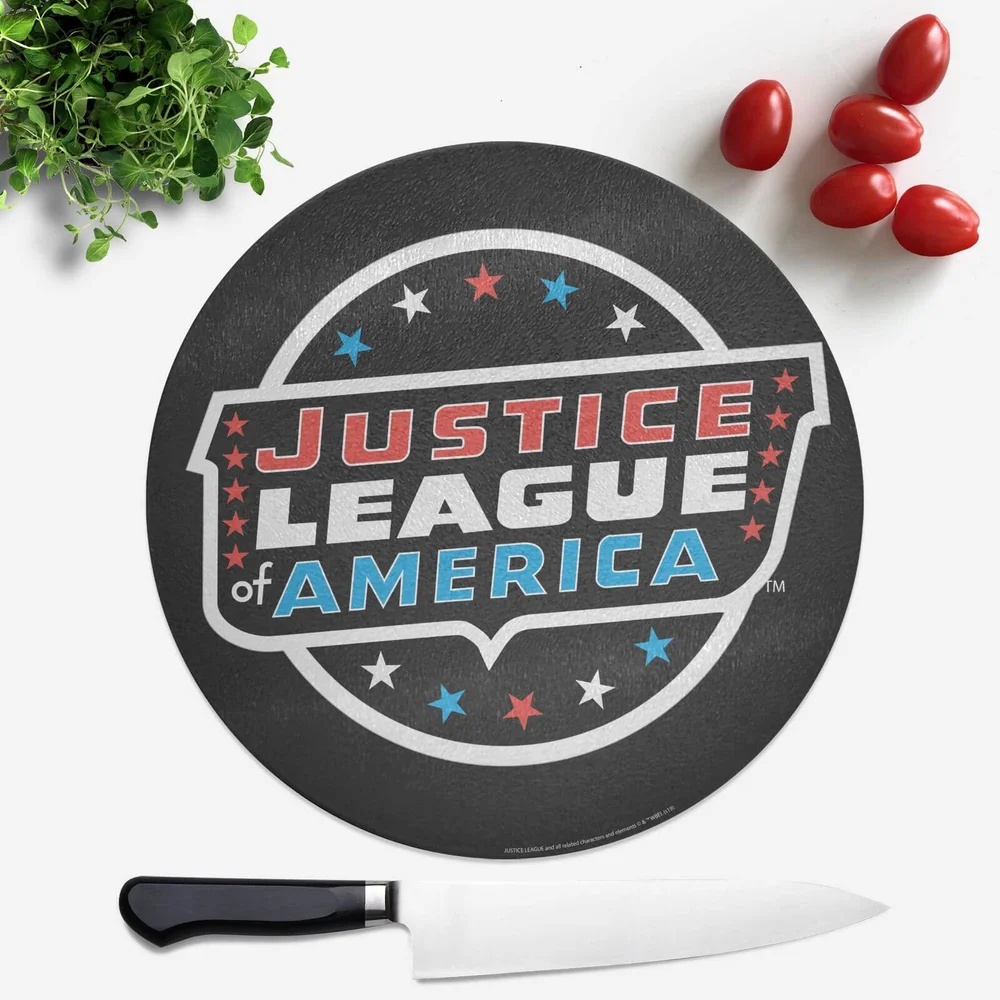 Justice League Round Chopping Board Bild 1