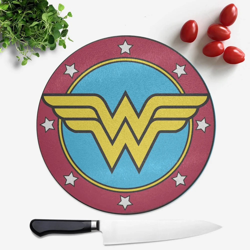 Wonder Woman Shield Round Chopping Board Bild 1