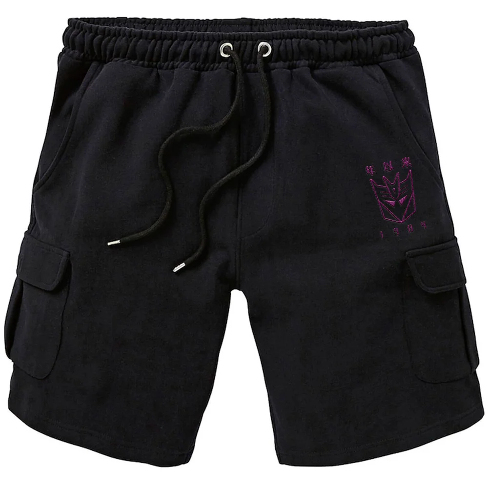 Transformers Decepticons Embroidered Unisex Cargo Shorts - Black - S Bild 1