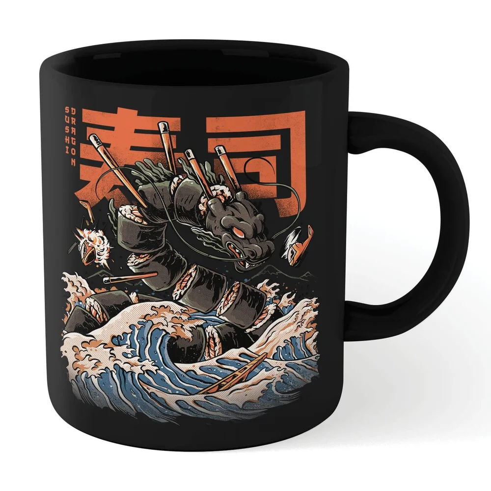 Ilustrata Sushi Dragon Mug - Black Bild 1