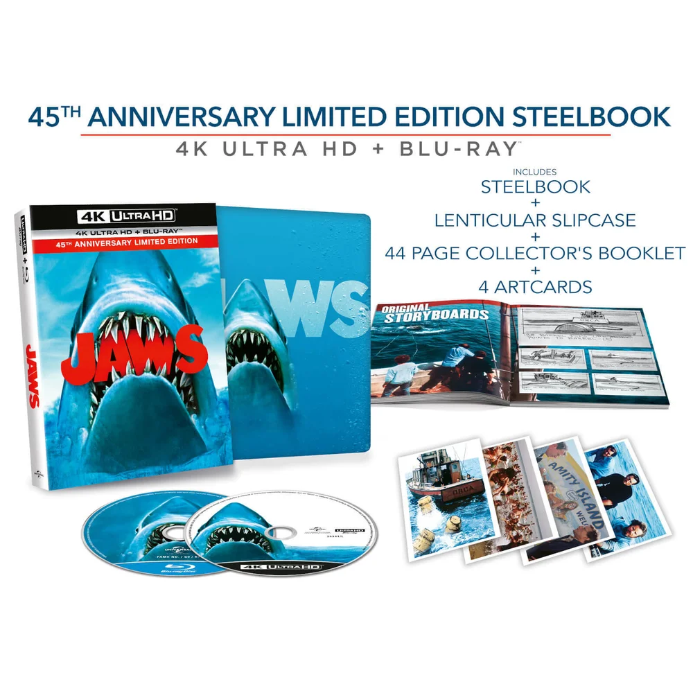Der weisse Hai - Zavvi Exklusives 4K Ultra HD Sammler Edition Steelbook (Inkl. 2D Blu-ray) Bild 1