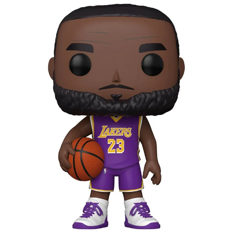 NBA LeBron James (Lila Jersey) 10-Inch Funko Pop! Vinyl Bild 1