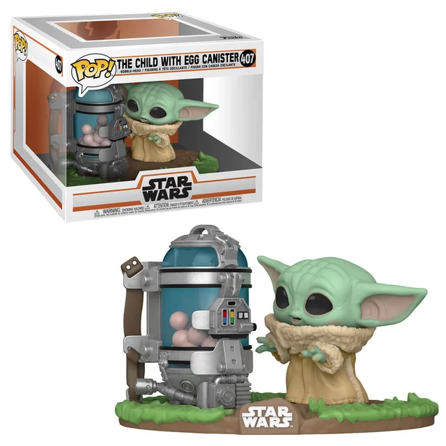 Star Wars The Mandalorian Deluxe Child & Canister Pop! Deluxe
