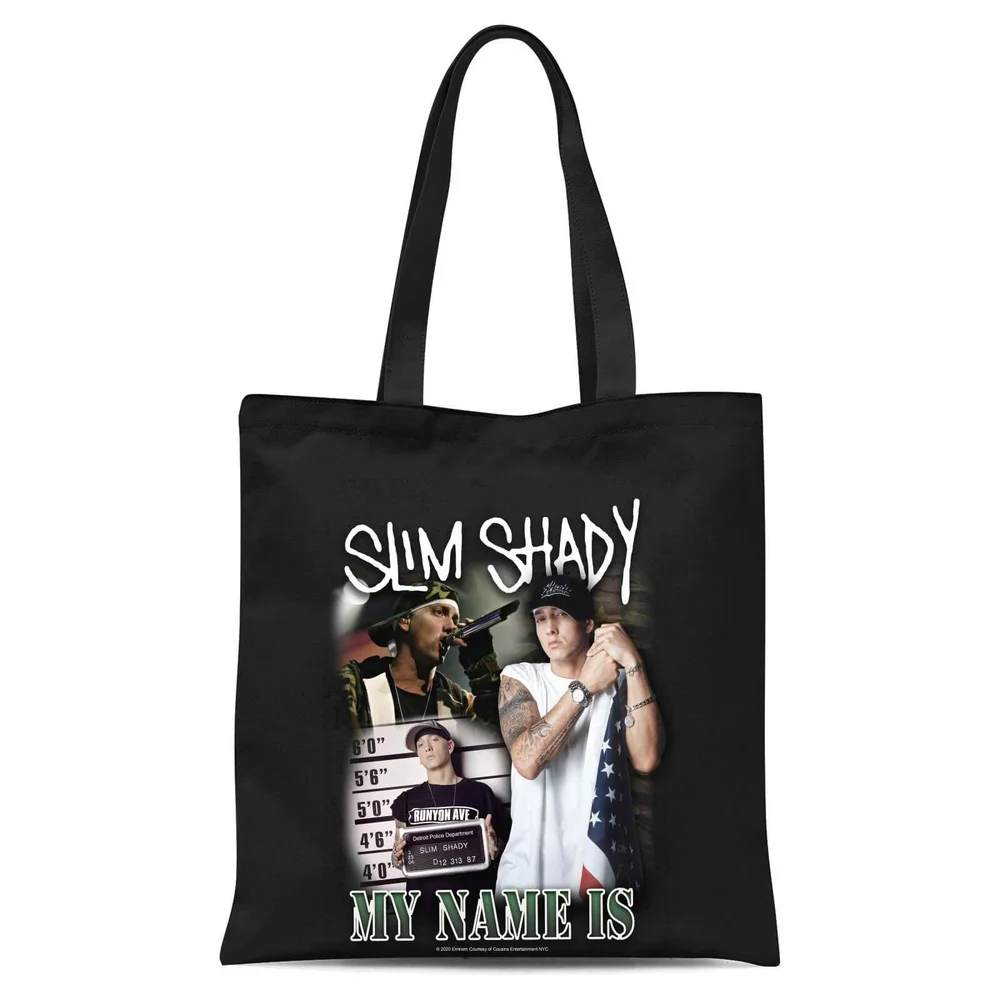 My Name Is Slim Shady Tote Bag - Schwarz Bild 1