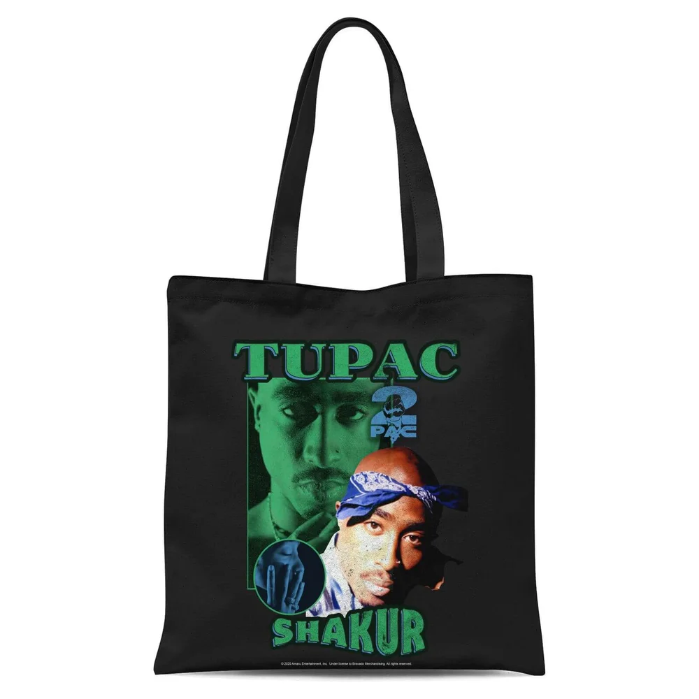Tupac Shakur Tote Bag - Schwarz Bild 1