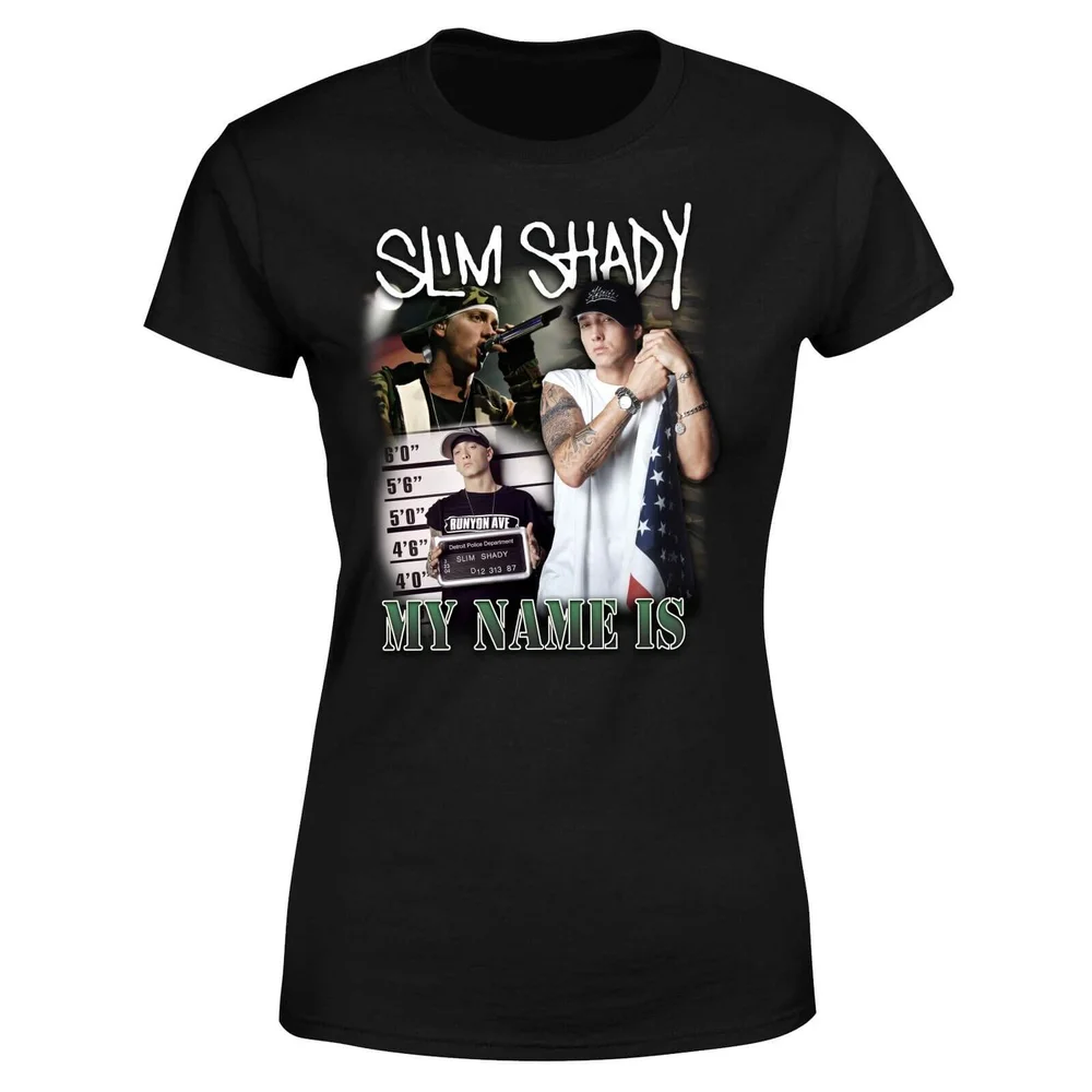 My Name Is Slim Shady Damen T-Shirt - Schwarz - 3XL Bild 1