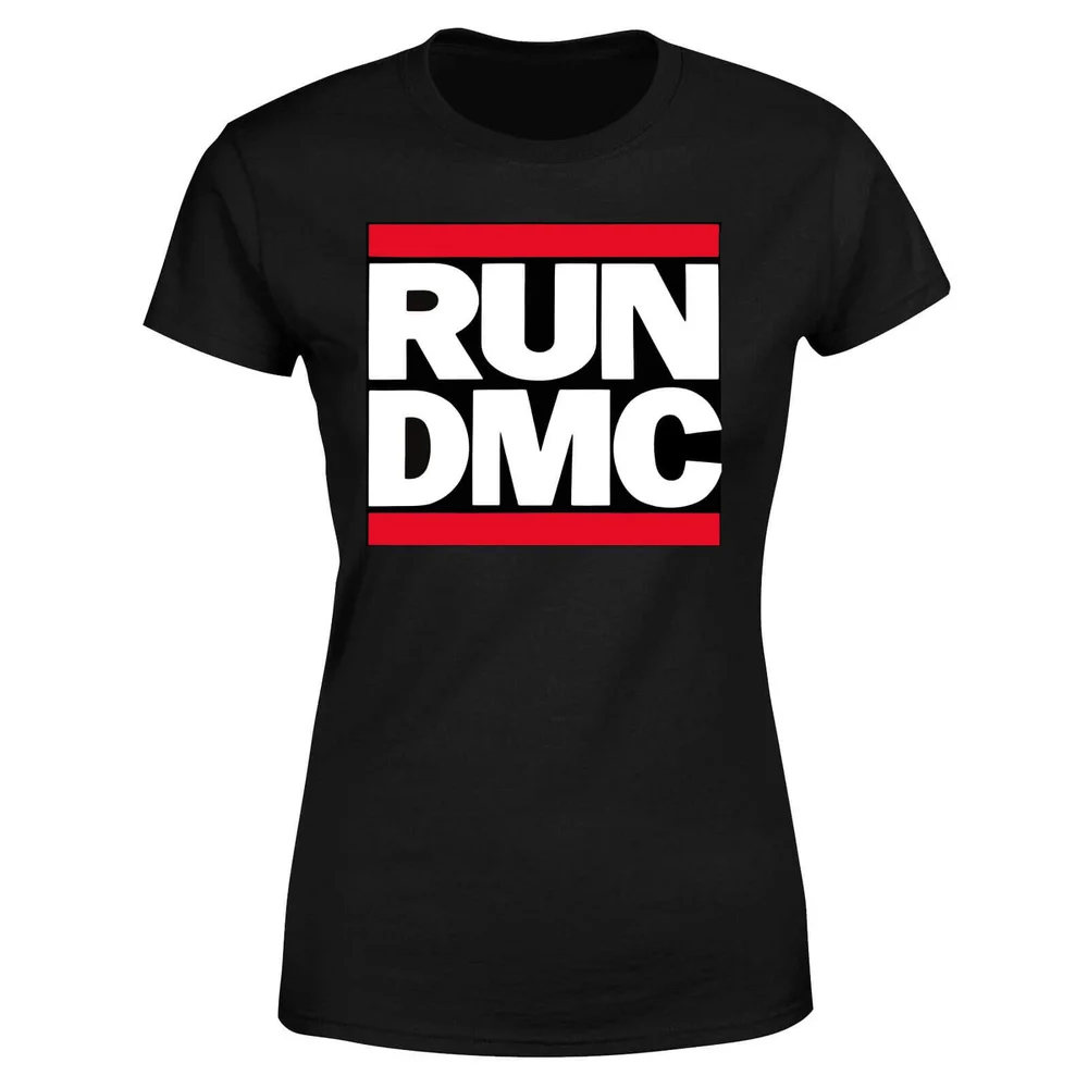 Run DMC Logo Damen T-Shirt - Schwarz - 3XL Bild 1