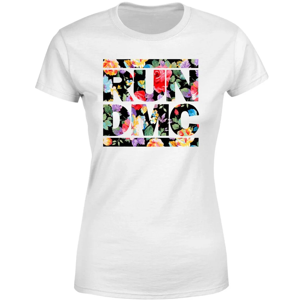Flowery Run Dmc Damen T-Shirt - Weiß - 3XL Bild 1