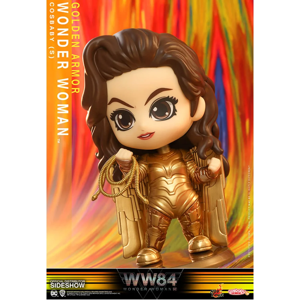 Hot Toys Wonder Woman 1984 Cosbaby Minifigur Golden Armour Wonder Woman 10 cm Bild 1