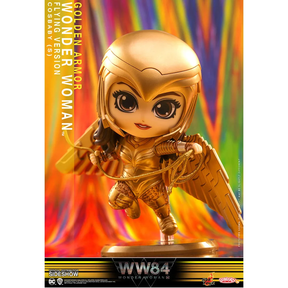 Hot Toys Wonder Woman 1984 Cosbaby Minifigur Golden Armour Wonder Woman (Flying Version) 10 cm Bild 1