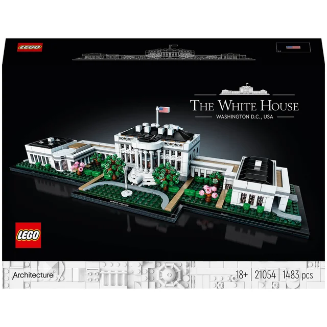 LEGO Architecture: Das Weiße Haus, Modellbausatz für Erwachsene (21054)