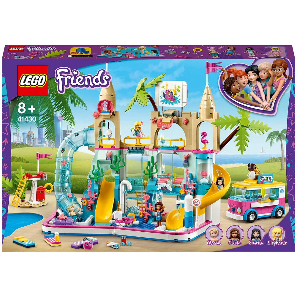 LEGO 41430 Friends Wasserpark von Heartlake City Set Spielzeug ab 8 Jahren mit Mini Puppen Emma & Olivia, Konstruktionsspielzeug Bild 1