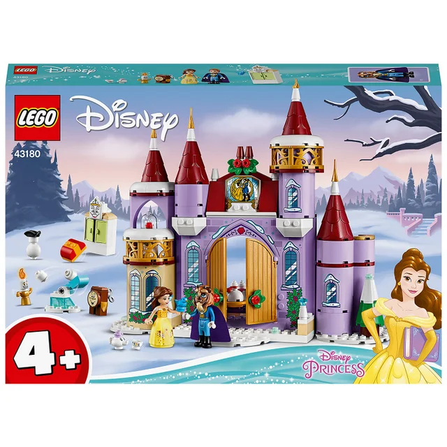 LEGO 43180 Disney Princess Belles winterliches Schloss, Die Schöne und das Biest, Spielzeug für Vorschulkinder ab 4 Jahren
