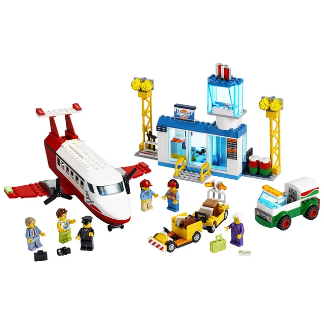 LEGO City: 4+ Zentralflughafen Charterflugzeug Spielzeug (60261)