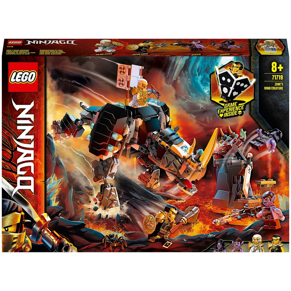 LEGO 71719 NINJAGO Zanes Mino-Monster, 2-in-1 Bauset und Brettspiel Bild 1