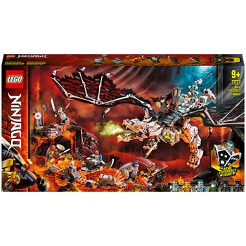LEGO 71721 NINJAGO Drache des Totenkopfmagiers, 2-in-1 Bauset und Brettspiel mit Skelett-Rittern Minifiguren