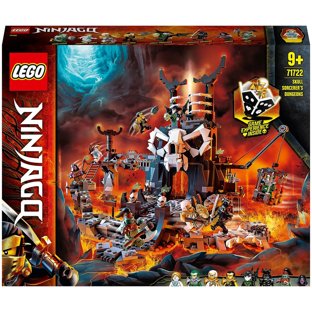 LEGO 71722 NINJAGO Verlies des Totenkopfmagiers, 2-in-1 Bauset und Brettspiel mit 8 Minifiguren Bild 1