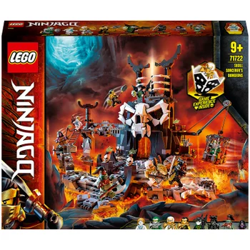 LEGO 71722 NINJAGO Verlies des Totenkopfmagiers, 2-in-1 Bauset und Brettspiel mit 8 Minifiguren