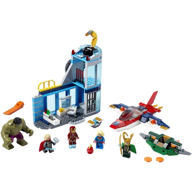 LEGO 76152 Super Heroes Marvel 4+ Avengers – Lokis Rache Set, Super Heroes Serie mit Iron Man & Hulk Figuren