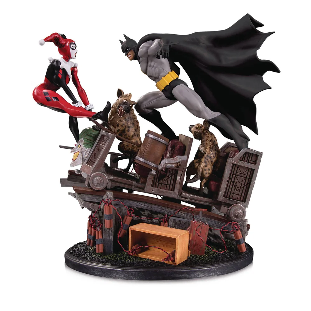 DC Collectibles DC Comics Batman Vs. Harley Quinn Second Edition Battle Statue Bild 1