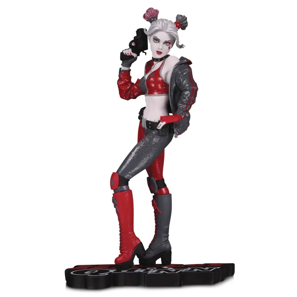 DC Collectibles DC Comics Harley Quinn Figur in Rot, Weiß und Schwarz von Joshua Middleton Bild 1
