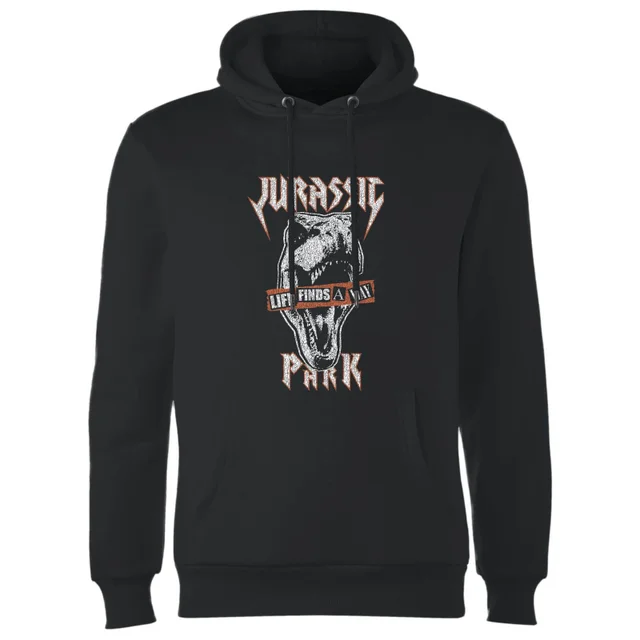 Jurassic Park Rex Punk Hoodie - Schwarz