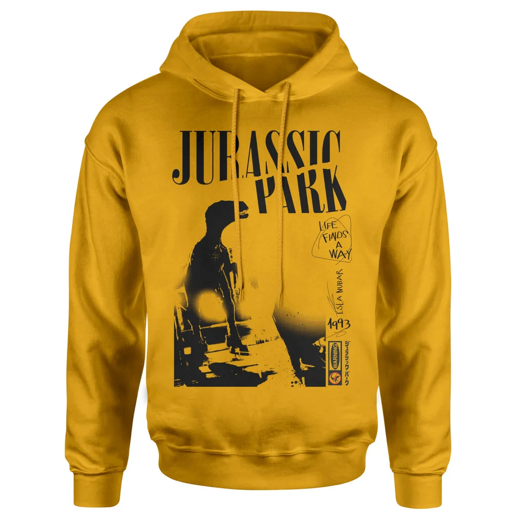 Jurassic Park Isla Nublar Punk Hoodie - Senfgelb - S Bild 1