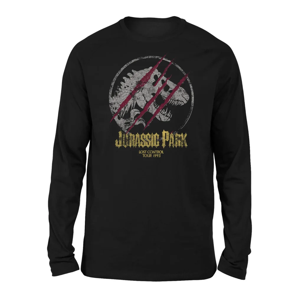 Jurassic Park Lost Control Unisex Langarm T-Shirt - Schwarz - S Bild 1