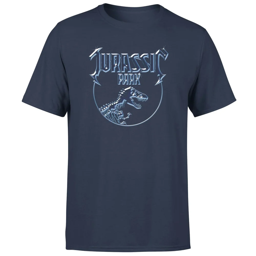 Jurassic Park Logo Metal Men's T-Shirt - Dunkelblau - S Bild 1