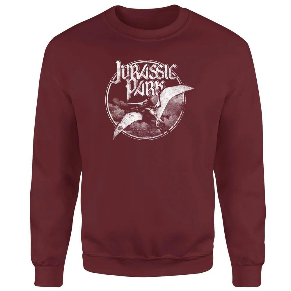 Jurassic Park Flying Threat Sweatshirt - Burgunder - S Bild 1