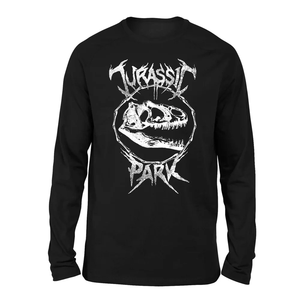 Jurassic Park T-Rex Bones Unisex Langarm T-Shirt - Schwarz - S Bild 1