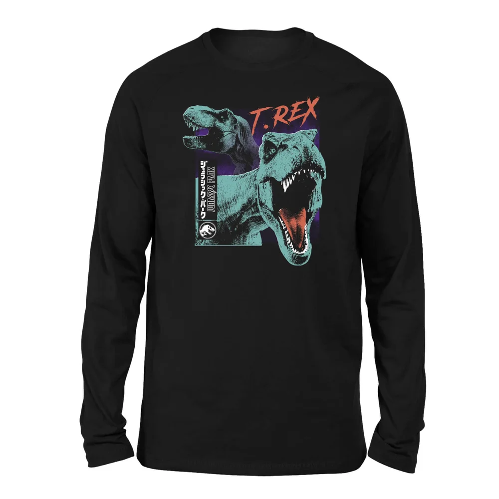 Jurassic Park T-REXES Unisex Langarm T-Shirt - Schwarz - S Bild 1