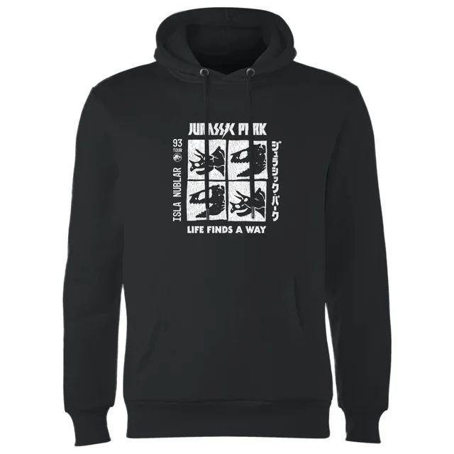 Jurassic Park The Faces Hoodie - Schwarz