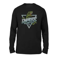 Jurassic Park Raptors On Tour Stroke Unisex Langarm T-Shirt - Schwarz