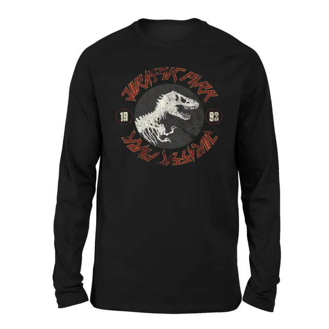 Jurassic Park Classic Twist Jag Unisex Langarm T-Shirt - Schwarz